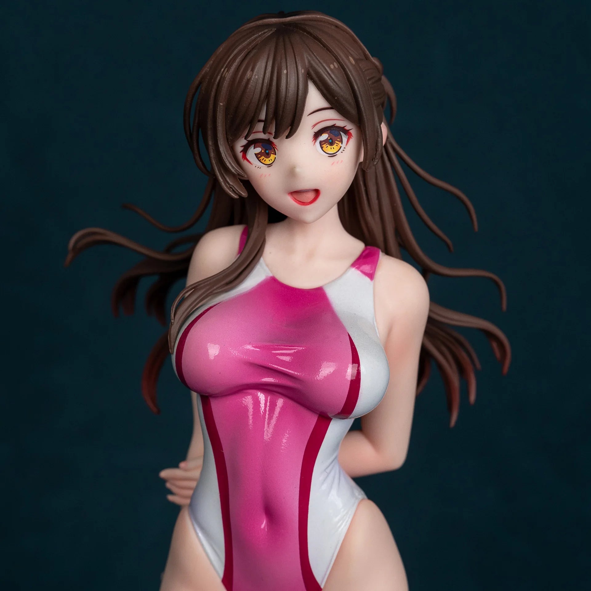 26cm Anime swimsuit Ichinose Chizuru standing posture Action Figure PVC Model statue Toys doll Desk Decor Collectible Gift boxed