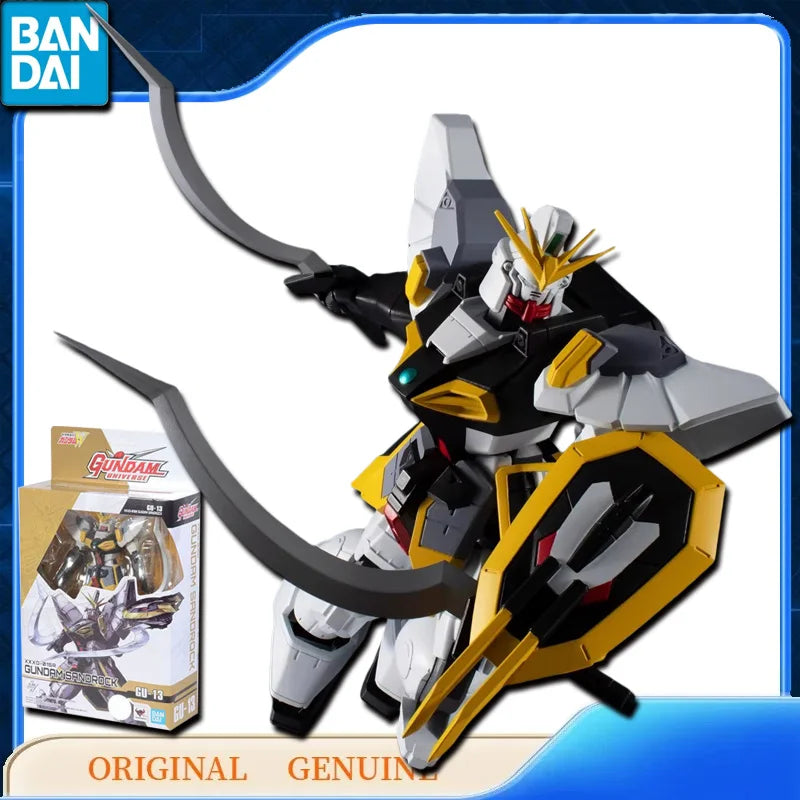 Bandai Original XXXG-01SR SANDROCK GU-13 RX-93 V GUNDAM UNIVERSE GU-14 Anime Action Figures Toys Kids Gift Model Ornaments