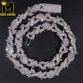 Колие 13 мм 5A с циркон и трън, кубински блясък, Iced Out Link, за мъже и жени, модни хип-хоп бижута, дропшипинг