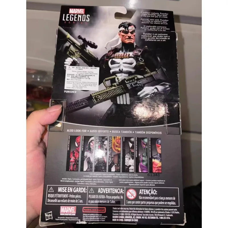 Original Hasbro Marvel Legends Series The PUNISHER Anime Figure Toy Collection Gift
