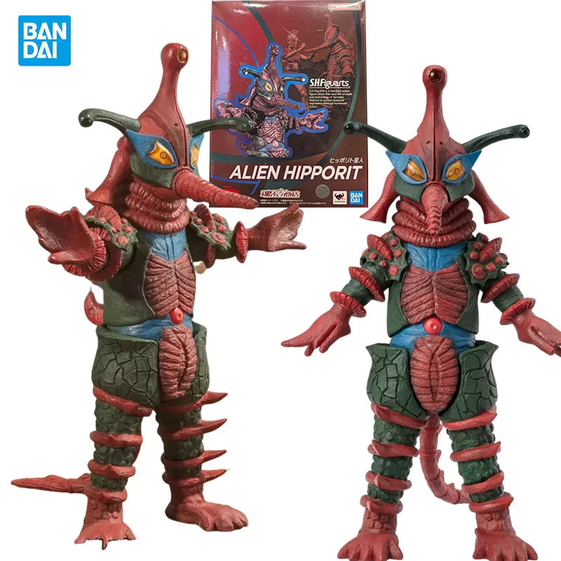 Bandai Genuine S.H.Figuarts SHF Ultraman Ace Alien Hipporit Anime figure Movable toy Anime Peripheral Doll for Collectors
