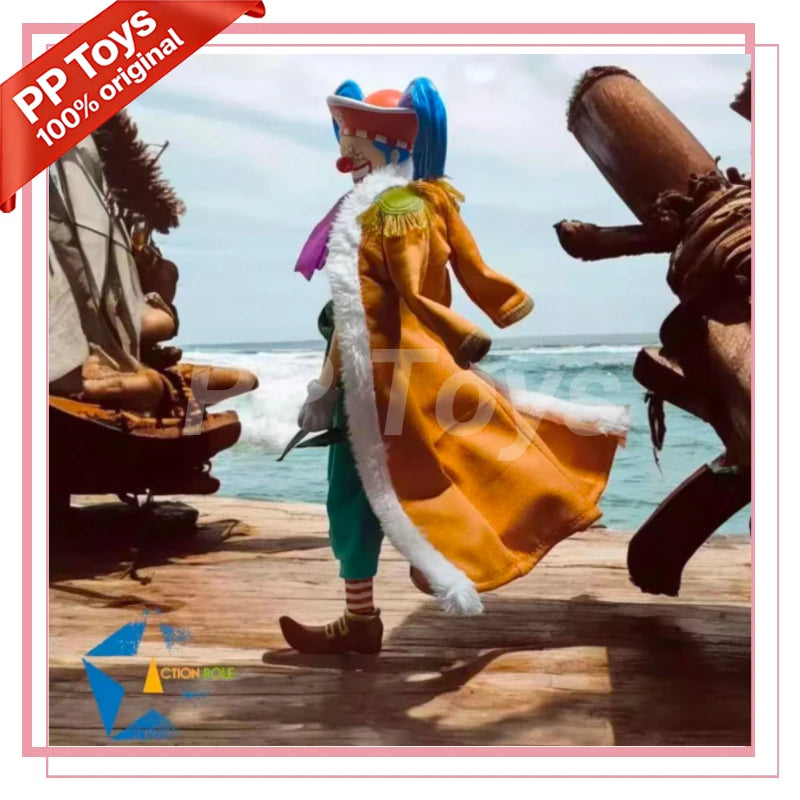 In Stock Action Role 1/12 SHF One Piece Buggy The Clown The Cunning Clown Anime Action Figures Toys Model PVC Gift Collector