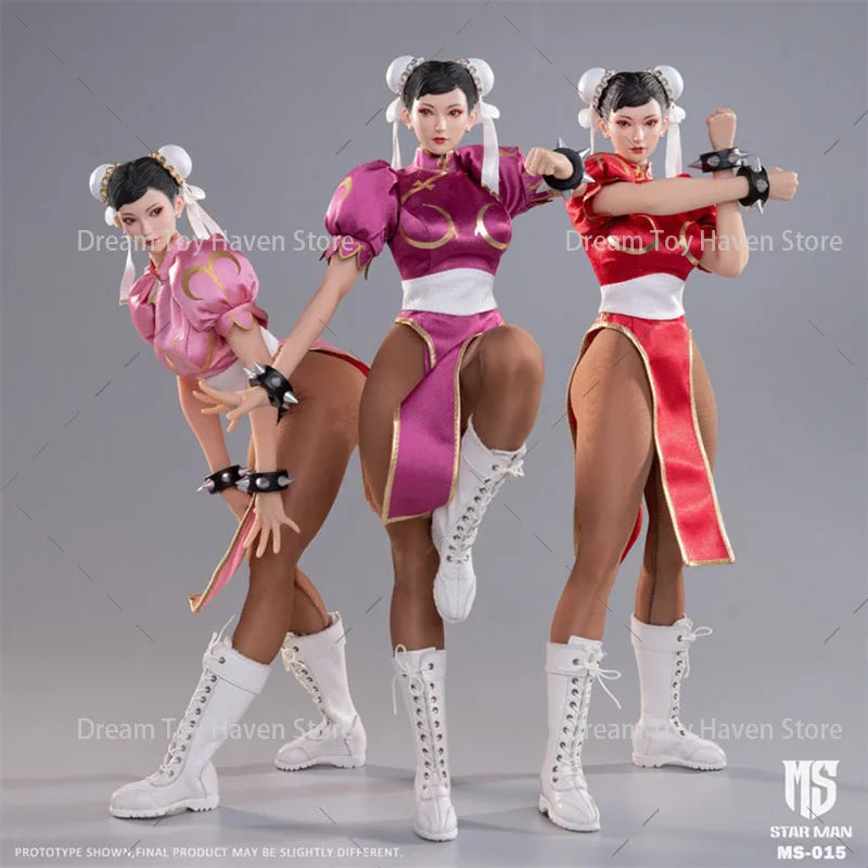 Original STAR MAN MS-015 1/6 Scale Female Fighter Chunli 12Inch Action Figure Soldier Model Collectible Dolls