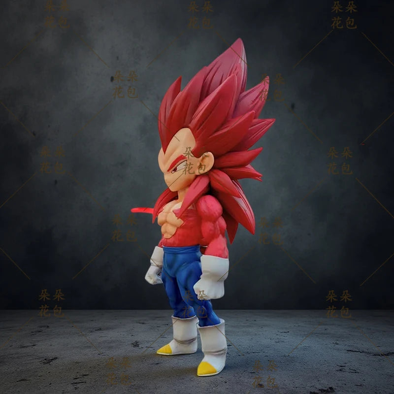 Dragon Ball Super Saiyan Four Vegeta Action Figure Collectible Toy Q Version Trendy Plaything Anime Figurine Display Item