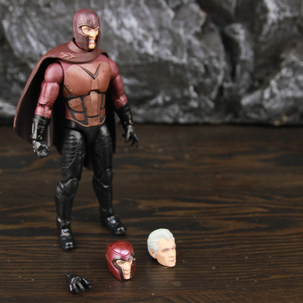 Marvel Legends Young & Old Magneto 6" Action Figure 2000 X-Men Film Movie Toys Doll Model From Professor X 2 Pack