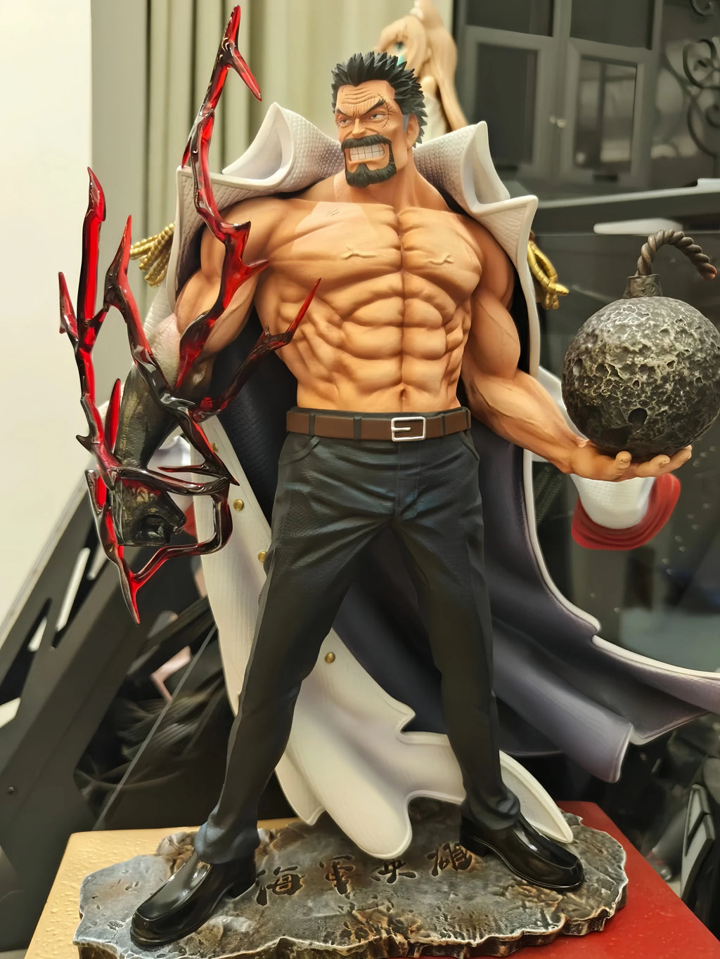 Anime One Piece Figur Monkey D Garp Modell Puppen Stehende Haltung Serie Action Figur PVC Sammlung Desktop Ornament Gifta