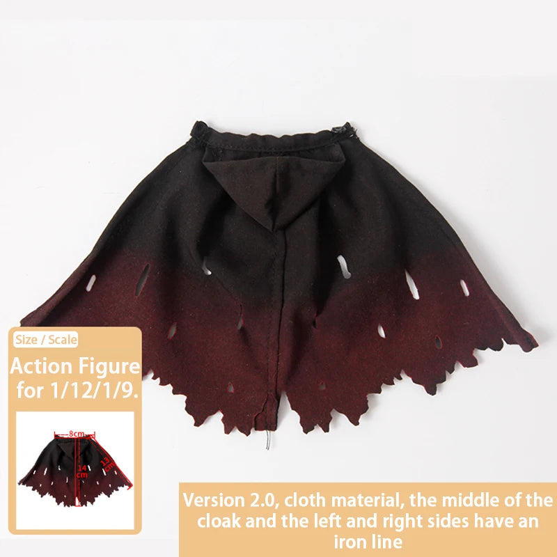 Suitable for G.I. Joe,Marvel, Transformers Collectible Action Figure Toys Cape Cloak, for 1/12, 1/9 Scale About 14Cm