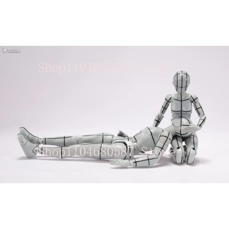 Bandai S.H.Figuarts Body Kun&Body Ma Gray Color Ver. Wire Frame Sports Version Action Figure Collection Model Toy Gift Hobby