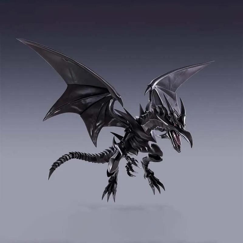 Bandai Authentic Yu Gi Oh Anime Figure SHM Red-Eyes Black Dragon High Poseability Collectibles Action Figures Toys For Boys Gift