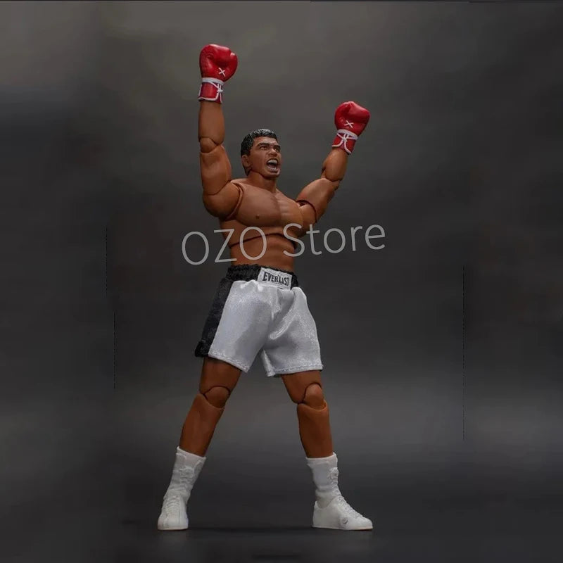 ST Boxer Champion Ali Tyson Action Figure King of Fighters Gold Belt Collection PVC Movable Figurine Ornaments Model Toys 18CM