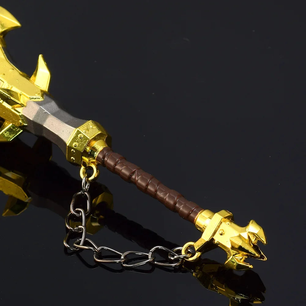 Hyrule Fantasy Weapon Savage Lynel Crusher Zelda Game Peripheral 15 см метален меч модел ключодържатели орнаменти занаяти играчки подаръци