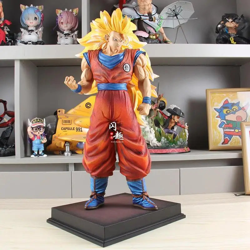 Anime Goku Dragon Ball Figurine Gk Super Saiyan Action Figures Ssj3 Vegetto Model Pvc Collection Toys Gifts