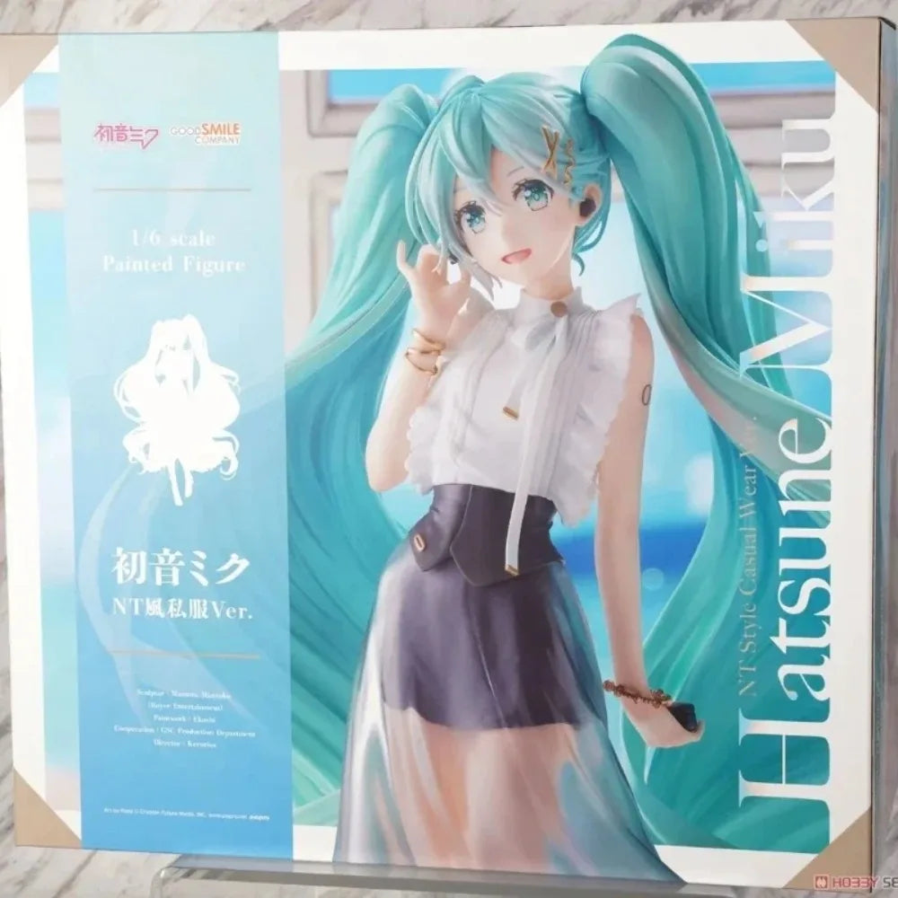 In Stock GSC Original Genuine Vocaloid Hatsune Miku 1/6 NT Style Casual Wear Ver 28cm Collections Model Toy Figures Anime Gift