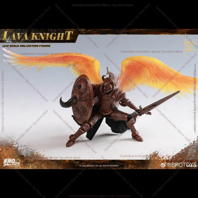 BROTOYS 1/12 Lava Knight Action Figure High Quality Gift Collection