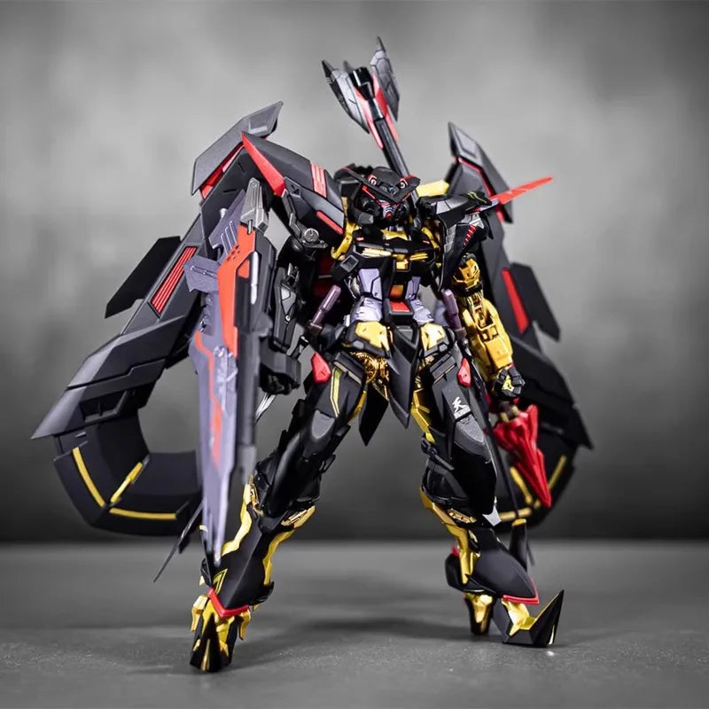 HG 1/144  Astray Gold Frame Assembly Model Kit Action Figures With Flight Pack Weapons Set Desktop Ornament Gift Collection Toys