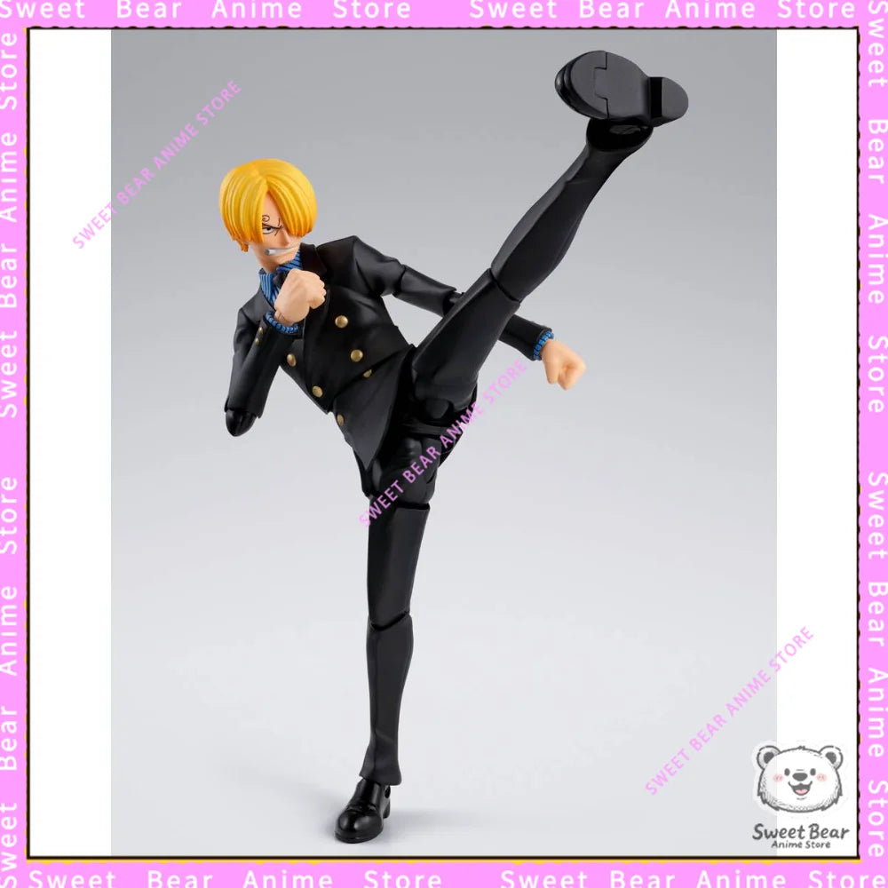 In Stock Bandai Soul SHF One Piece Sanji The Dawn of Adventure Action Figure Anime Model Trendy Toys Desktop Doll Collectibles