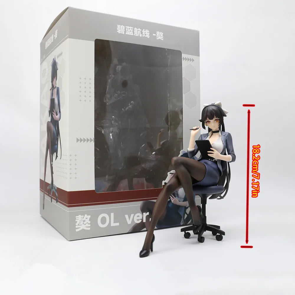 Azur Lane Takao With Chair 1/6 OL Ver AniGame Girls Toys Figure Chinese Anime PVC Action Figure Toy Game Collection Model Doll