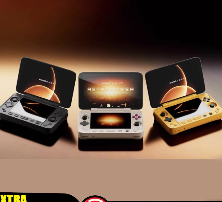 1S DS Flip Game Console 7" 1080P 144Hz OLED Screen Portable Handheld Console HX370 8840U Dual Screens Game Machine