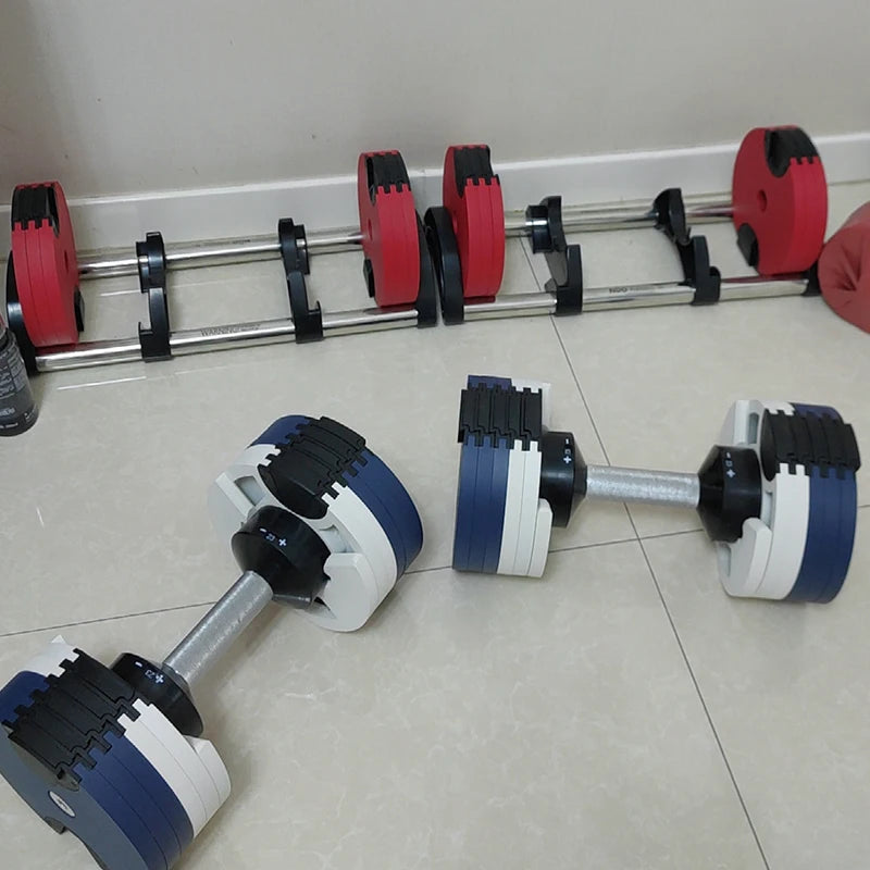 Verstellbares Hantelgewichtsset für Männer und Frauen zu Hause, reiner Stahl, 32 kg, 36 kg, progressive Beschichtung, Fitnessgeräte