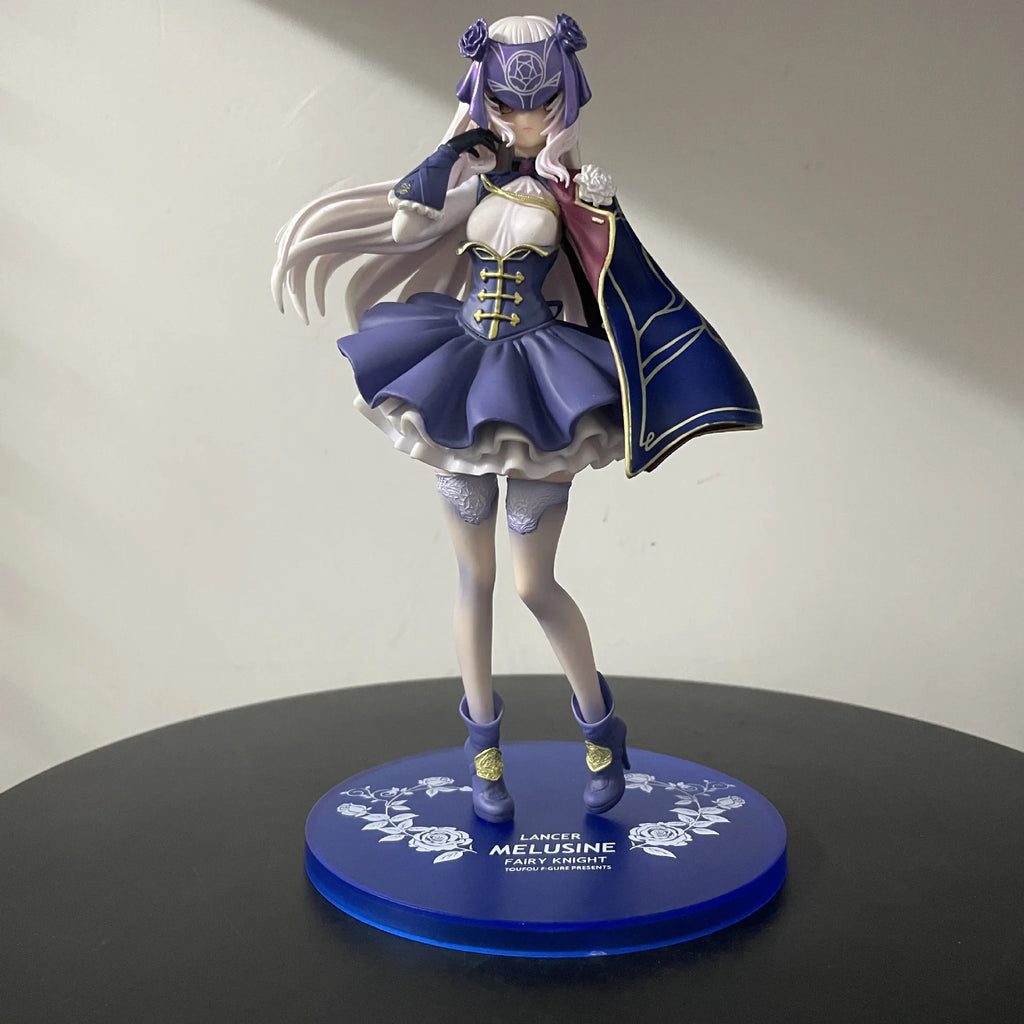 21 см Фея Рицар Ланселот/Мелузин Fate/Grand Order 1/7 Момичета Аниме Момиче PVC Фигурка Играчка за възрастни Колекционерски Модел Кукла Играчка
