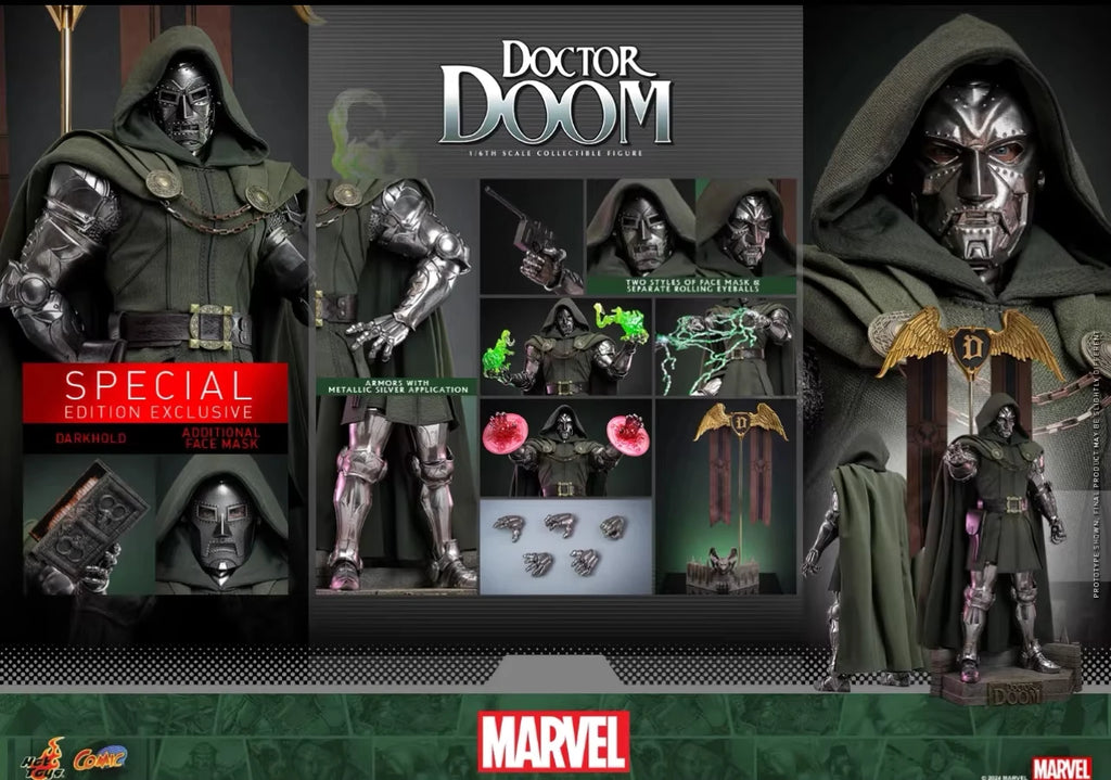 Height About 33.5CM  1/6 Scale Victor Doom 12-inch Full Set Action Figure Soldier In Stock HotToys HT CMS022B Special Edition
