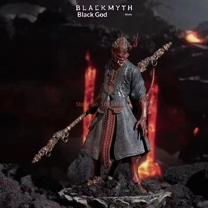 Black Myth Wukong 1/12 Collectible Action Figure Destined One Yaksha King Yan Huo Set Desktop Display For Game Collection Fans