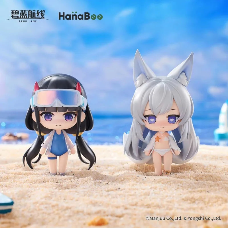 HanaBee Azur Lane Swimsuit Gambling Q Ver. Vol1 Figure Model Eqpr&Awn&Xi Doll Toys Hobby Gifts Anime Decor Collections Ornament