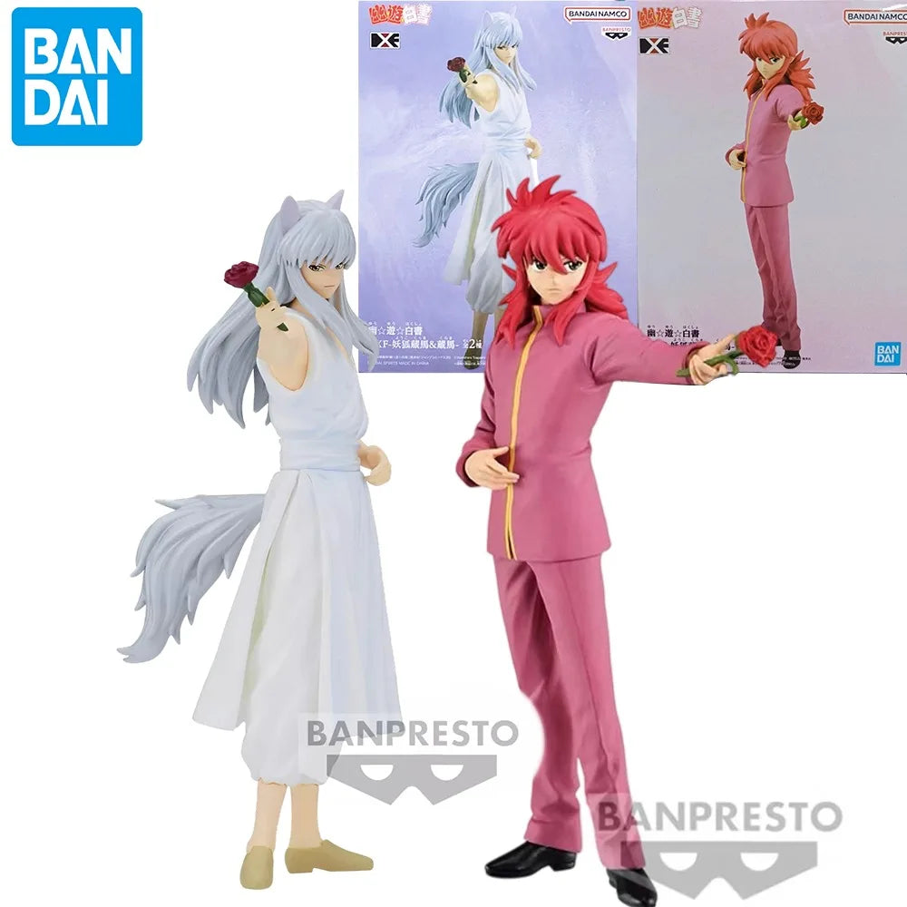 Оригинална фигурка Bandai Banpresto DXF Yuyu Hakusho Kurama и Youko Kurama от PVC, модел, аниме, настолен декор, играчка, подарък