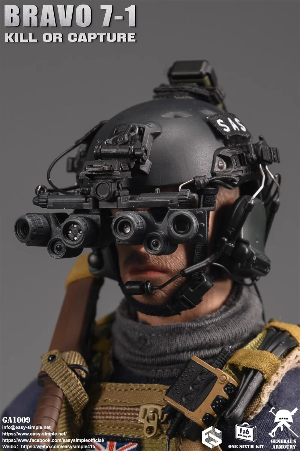 1/6 EASY&SIMPLE ES GA1009 The British Soldier Doll Duty Man The Call Full Set Moveable Action Figure SAS For Fans Collect