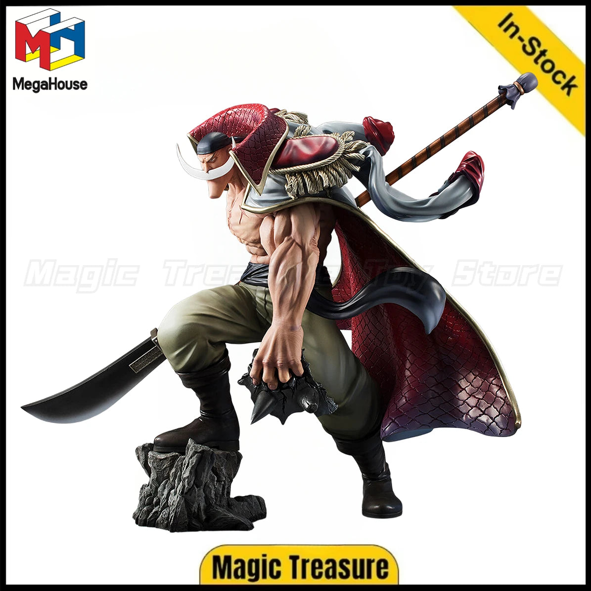 【In Stock】Original MegaHouse POP SA-MAXIMUM ONE PIECE Edward Newgate Toys Gifts