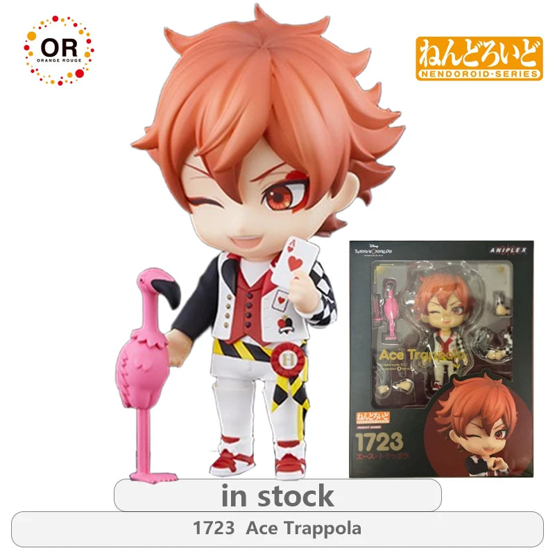 Orange Rouge Original NENDOROID Twisted Wonderland Series 1887 Floyd Leech\1886  Jade Leech Anime Action Figure Model Toys