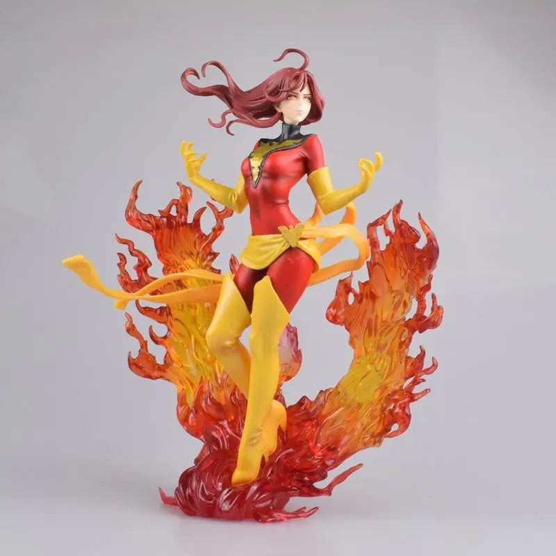 23 см X-Men Dark Phoenix Jean Grey 1/7 Красива фигурка на момиче Модел Статуя Момчета Колекция Декорация за настолни орнаменти Играчки Подаръци