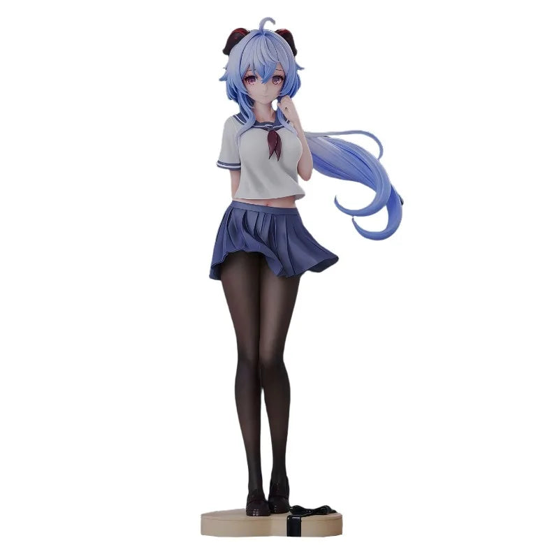In Stock 25cm Genshin Impact Figure Ganyu Cute Beautiful Girl Anime Game Model Pvc Desktop Ornament Decorations Holiday Gifts