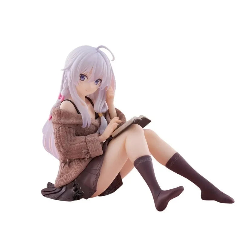 1pc Devil's Journey Sweater Elaine Hand made Cartoon anime Beautiful Girl Chassis Desktop Decoration Model Gift
