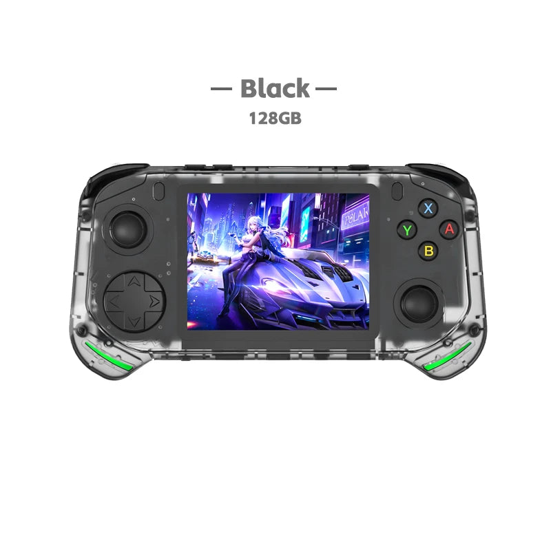 Neue RX6H Open Source Retro Handheld-Videospielkonsole mit 3,5-Zoll-IPS-Bildschirm, tragbarem Linux-System und 128 GB Spielespeicher