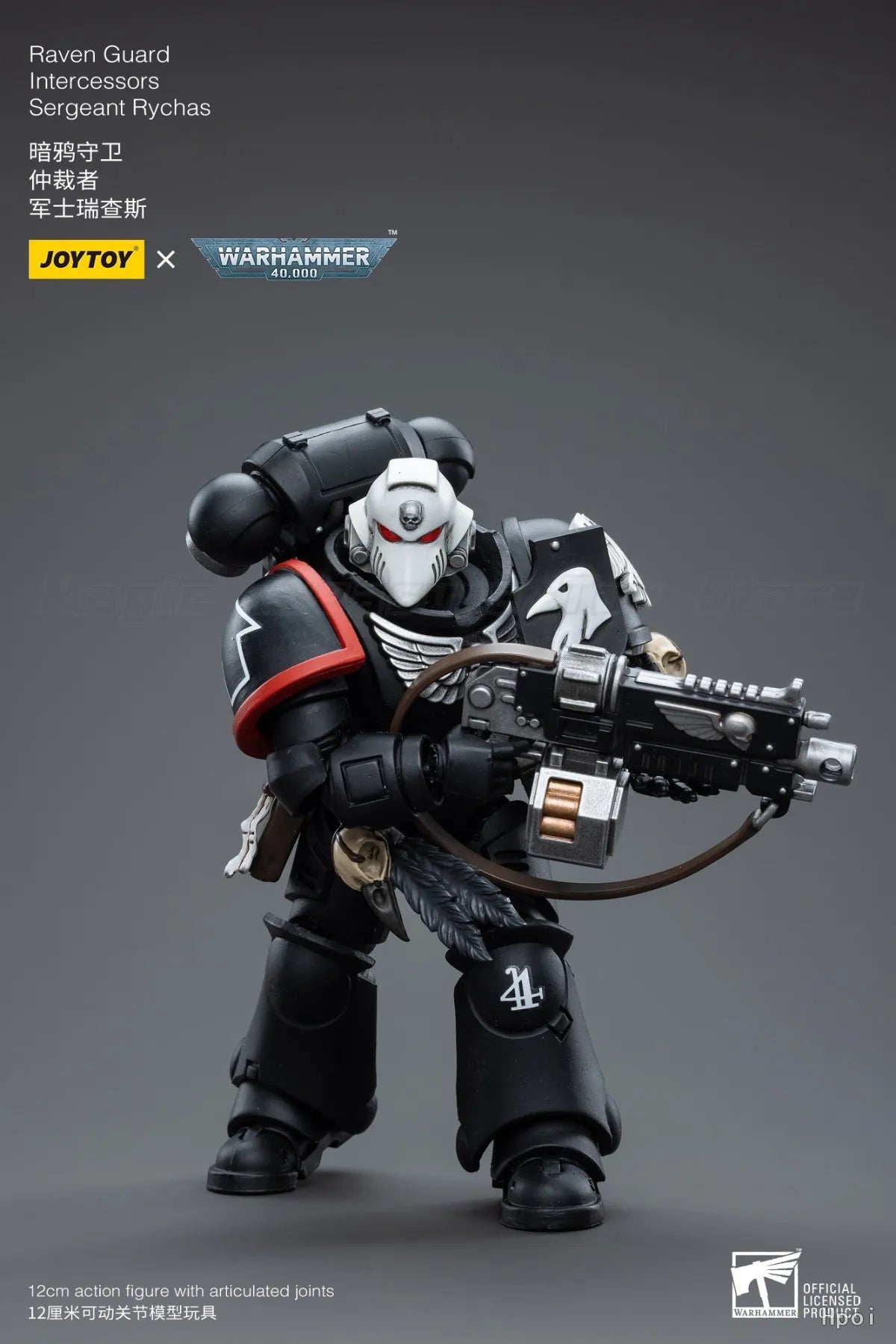 【In Stock 】JOYTOY Warhammer 40K Raven Guard Intercessors Sergeant Rychas Figures Anime Toys 1/18 Action Figure