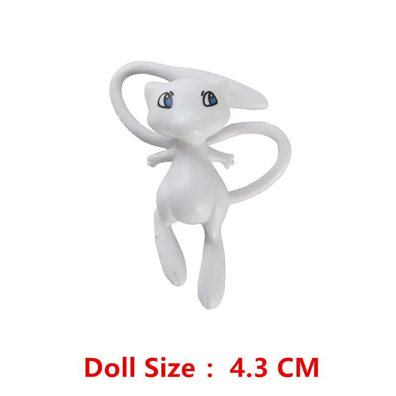 3-7 Cm PokemonCartoons Anime Figure Pikachu Mew Snorlax Charmander Cosplay Collection Pet Pocket Monster Action Model Toy Gifts