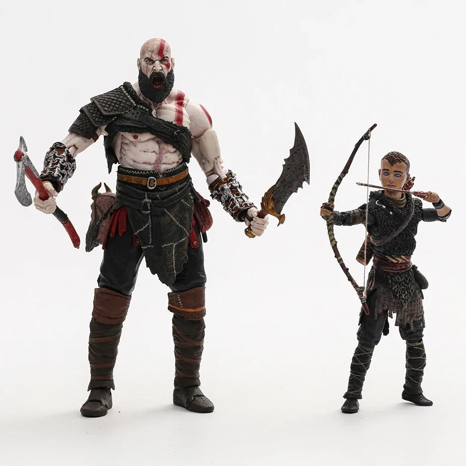 NECA God of War Kratos & Atreus Figurine Collection Action Figure Model Toy Gift