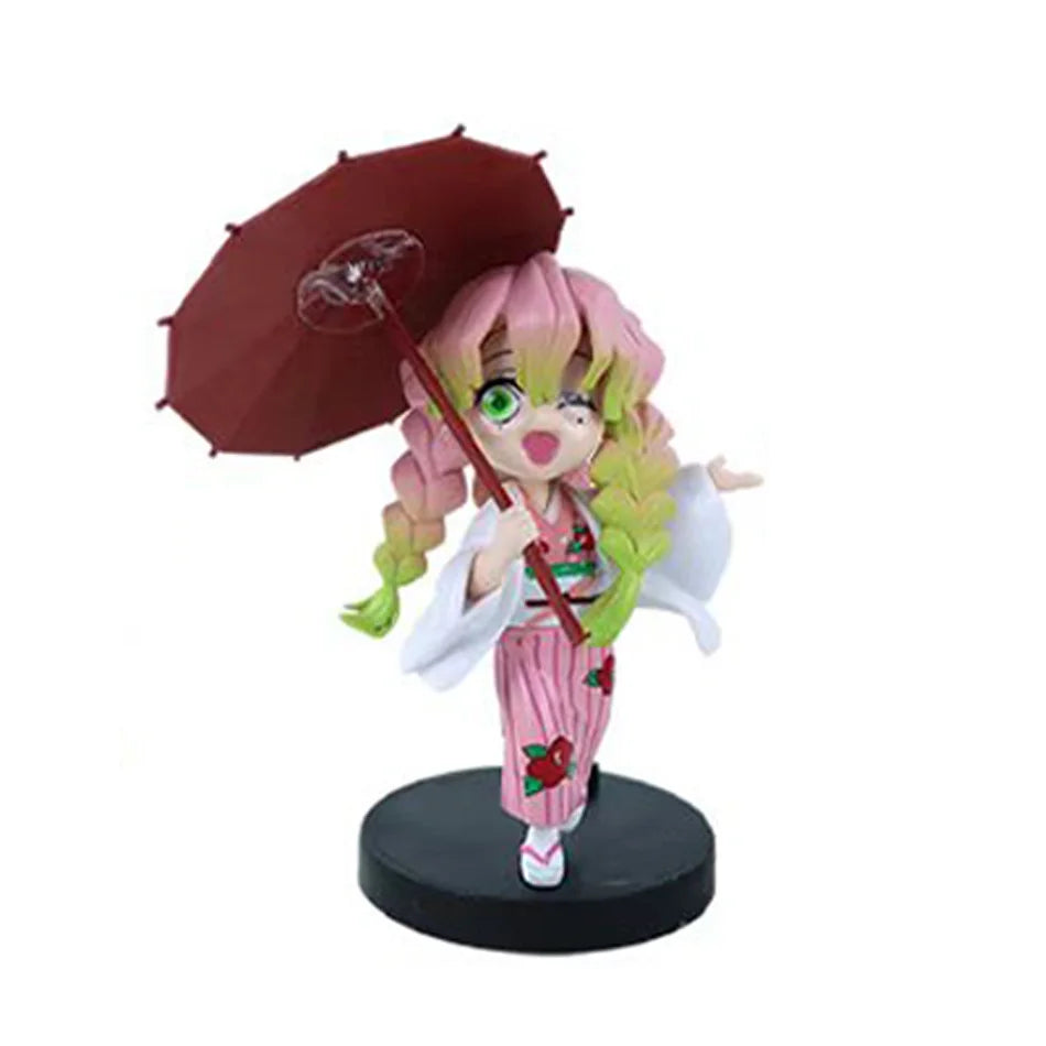 Demon Slayer Plum Rain Series Blind Box Nezuko Tanjiro Q Version PVC Figures Mystery Pack Birthday Christmas Gift