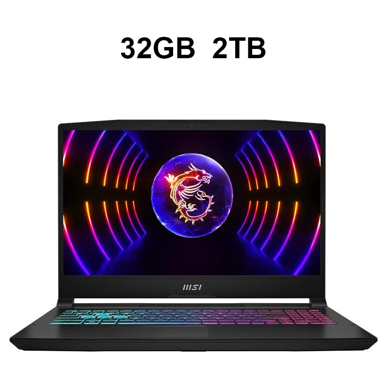 MSI Katana 15 Gaming-Laptop 15,6 Zoll QHD 165Hz IPS-Bildschirm Notebook i7-13620H 16GB 1TB RTX4060 Gaming-Computer Win11 Netbook
