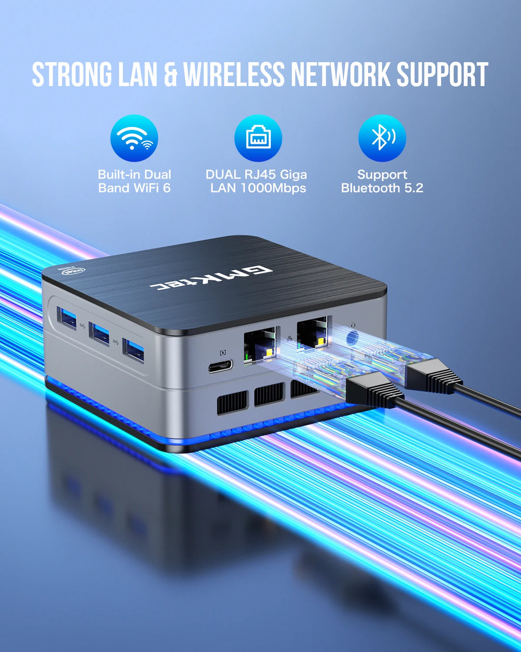 GMKtec G2 Mini PC Windows 11 Pro Intel 12th Gen Alder Lake N100 Mini PC DDR5 12GB RAM 512GB ROM WiFi 6 BT5.2 Desktop Computer