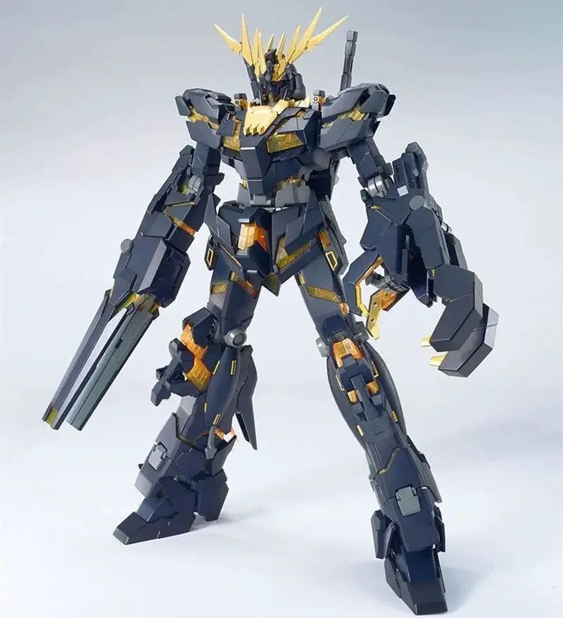Original Bandai Anime Figure MG 1/100 RX-0 UNICORN GUNDAM-02 BANSHEE Assembly Anime Action Figures Collect Decorative Toys