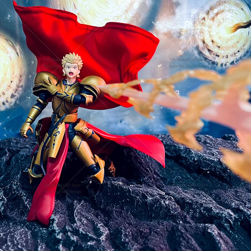 1/12 Scale Male Clothes Cloak Fate/Zero The Holy Grail War Gilgamesh Japanese Anime For figma 6-inch Action Figure Soldier