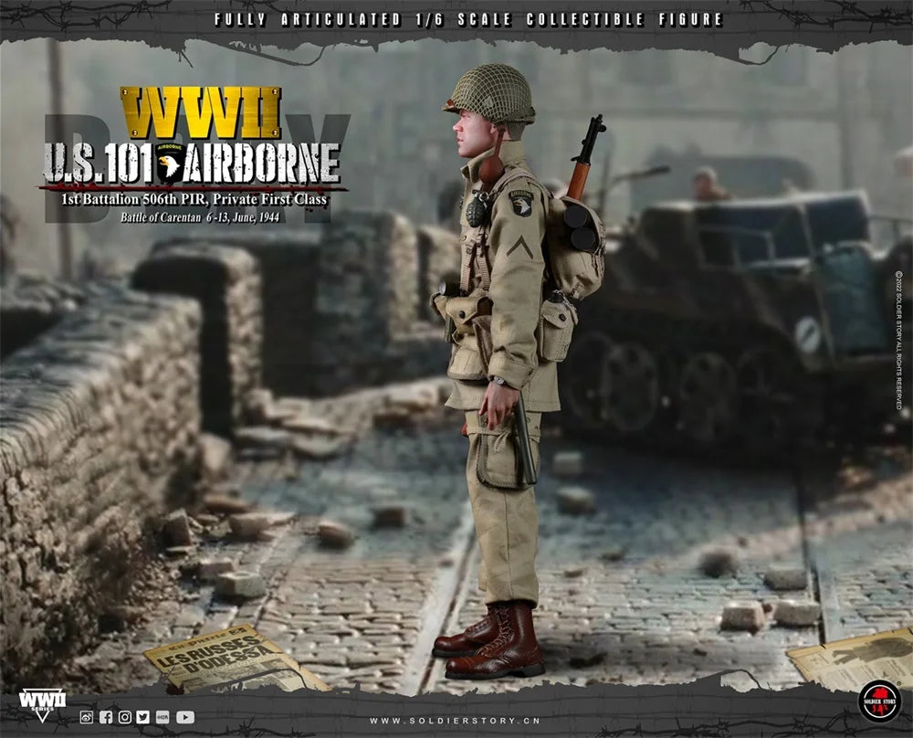 SoldierStory SS-126 1/6 Male Soldier US 101 Battalion Private First Class Ryan Full Set 12'' Action Figures Model Toy In Stock