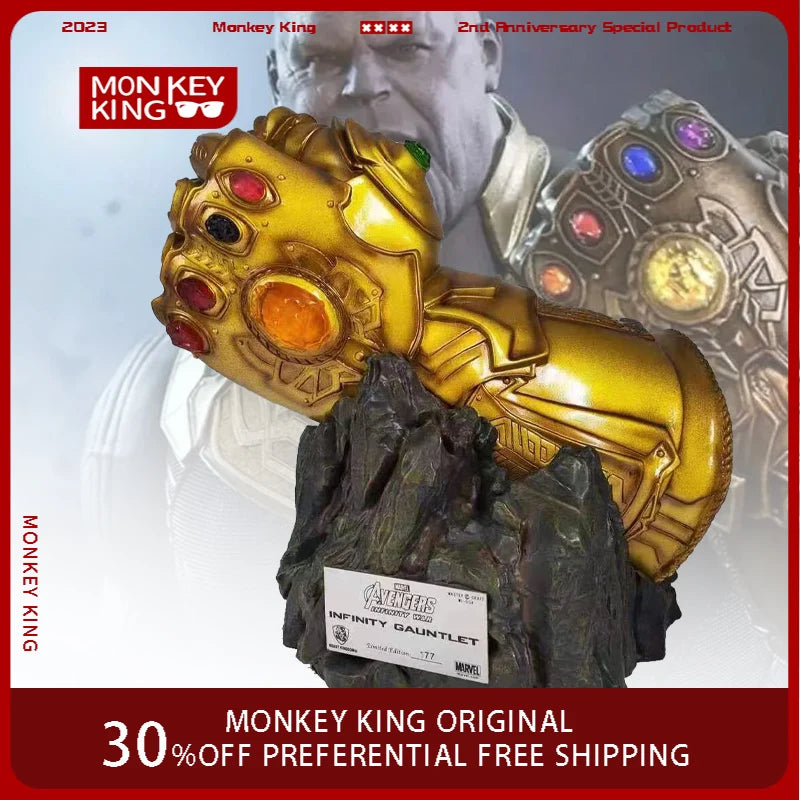 The Avengers Figure Thanos Infinity Gauntlet Anime Collection Resin Model Desktop Ornament Decorations Holiday Gift Children Toy