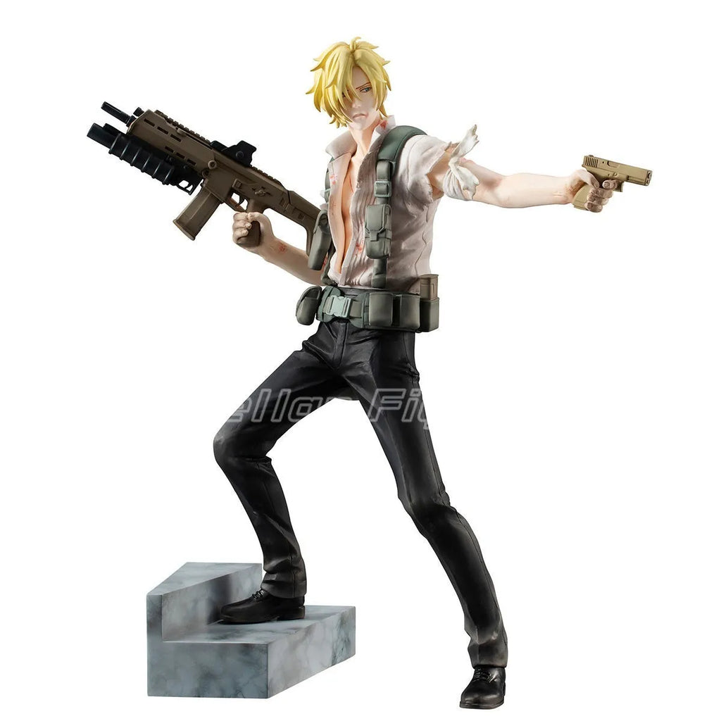 【SF】In Stock MegaHouse GEM Series BANANA FISH Ash Lynx Aslan Jade Callenreese Figures Model Collection Gift