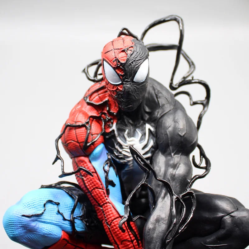 Piderman Venom Symbiote Figur Spider Man Figuren Venom Figur PVC Desktop Dekoration Statue Modell Puppe Spielzeug Weihnachtsgeschenke