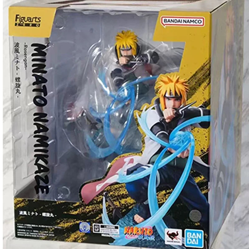 Bandai Genuine NARUTO Figuarts ZERO Uzumaki Naruto Uchiha Sasuke Uchiha Obito Uzumaki Boruto Anime Action Figure Model Toys Gift