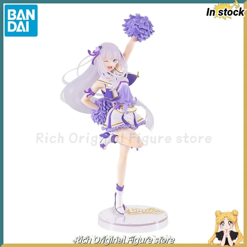 【In Stock】Original BANDAI Lchiban Kujl Re:ZERO - Starting Life in Another World Cheers You Up ~ A Prize Emilia Anime Figure