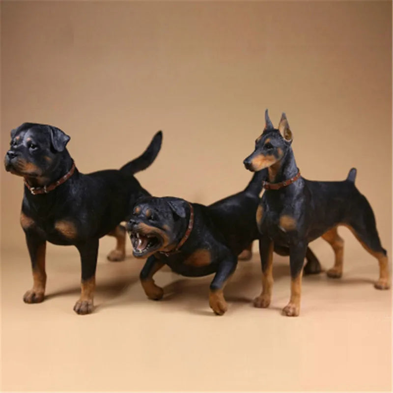 Mr.Z 1:6 Scale Animal Figure Doll Rottweiler Loyal Police Dog Model For 12Inch Action Figure Scenes Decor Desktop Toy Ornaments